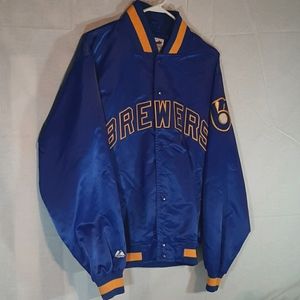 Milwaukee Brewers MLB Satin Jacket